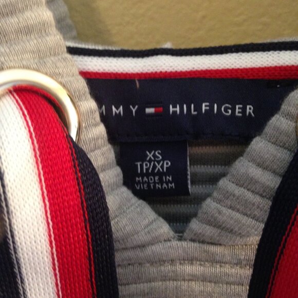 Tommy Hilfiger Logo Hooded Sneaker Dress Gray XS NWT - Picture 2 of 5